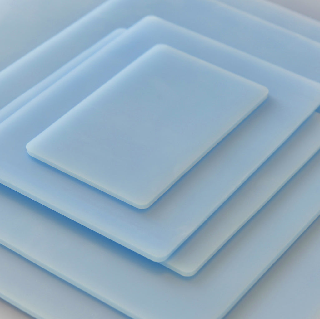 artiSquish Silikon Baskı Plakası - Dikdörtgen Mavi - 5x7 Inch / 12x17 cm