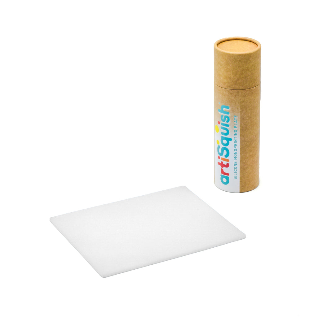 artiSquish Silikon Baskı Plakası - Dikdörtgen Beyaz - 8x10 Inch / 20x25 cm