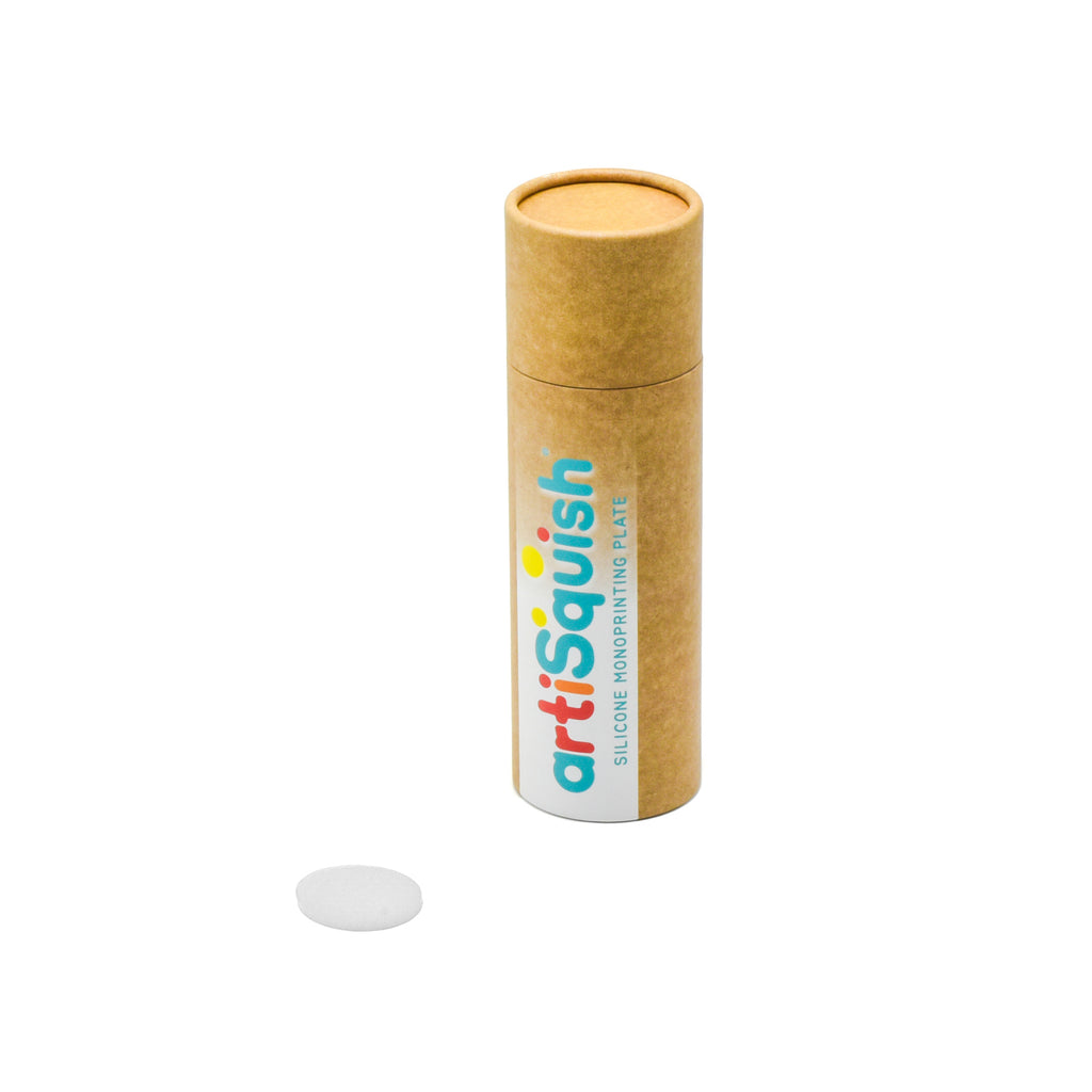artiSquish Silikon Baskı Plakası - Yuvarlak Beyaz - 2 Inch / 5 cm