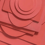 artiSquish Silikon Baskı Plakası - Dikdörtgen Kırmızı - 8x10 Inch / 20x25 cm