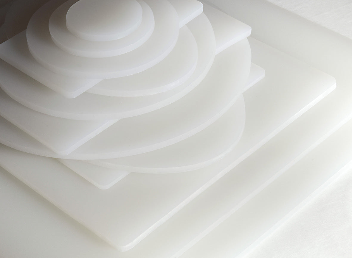 artiSquish Silikon Baskı Plakası - Kare Beyaz - 12x12 Inch / 30x30 cm